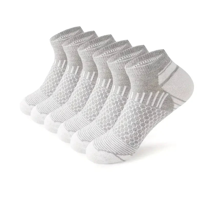 Herren Kurze Sportsocken Feuchtigkeitsableitend Atmungsaktiv Ganzjährig 6er Pack