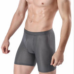 Herren Shorts Netzstoff 4er Pack Bequem Atmungsaktiv Kühl Langes Bein