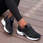 Damen Laufschuhe Mesh Atmungsaktiv Air Kissen Leicht Sportschuhe