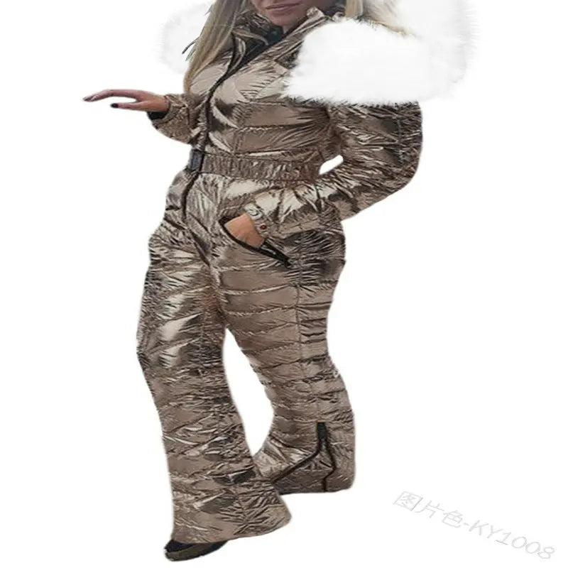 Damen Skianzug Wasserdicht Winddicht Winter