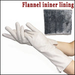 Damen Lederhandschuhe Echtes Schafleder Warmes Flanellfutter Wintertauglich