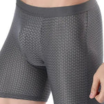Herren Shorts Netzstoff 4er Pack Bequem Atmungsaktiv Kühl Langes Bein