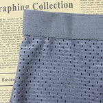 Herren Shorts Netzstoff 4er Pack Bequem Atmungsaktiv Kühl Langes Bein