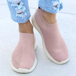 Damen Slip-On Sneaker Weiss Bequem Leicht Sommer Turnschuhe
