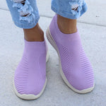 Damen Slip-On Sneaker Weiss Bequem Leicht Sommer Turnschuhe