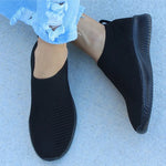 Damen Slip-On Sneaker Weiss Bequem Leicht Sommer Turnschuhe