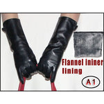 Damen Lederhandschuhe Echtes Schafleder Warmes Flanellfutter Wintertauglich