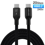 USB C Kabel 5 m USB3.2 Gen2 TypC 20 Gbps PD 240W Für MacBook Pro Und iPad Pro