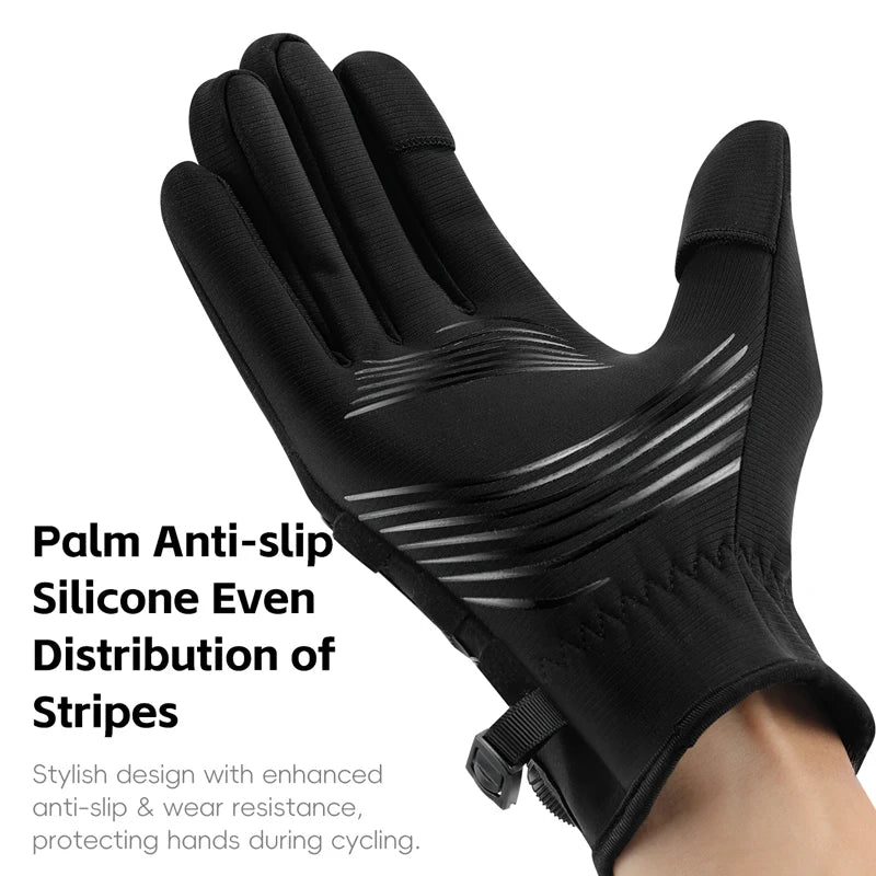 Winter Thermo Fahrradhandschuhe Herren Wasserabweisend Warm Touchscreen