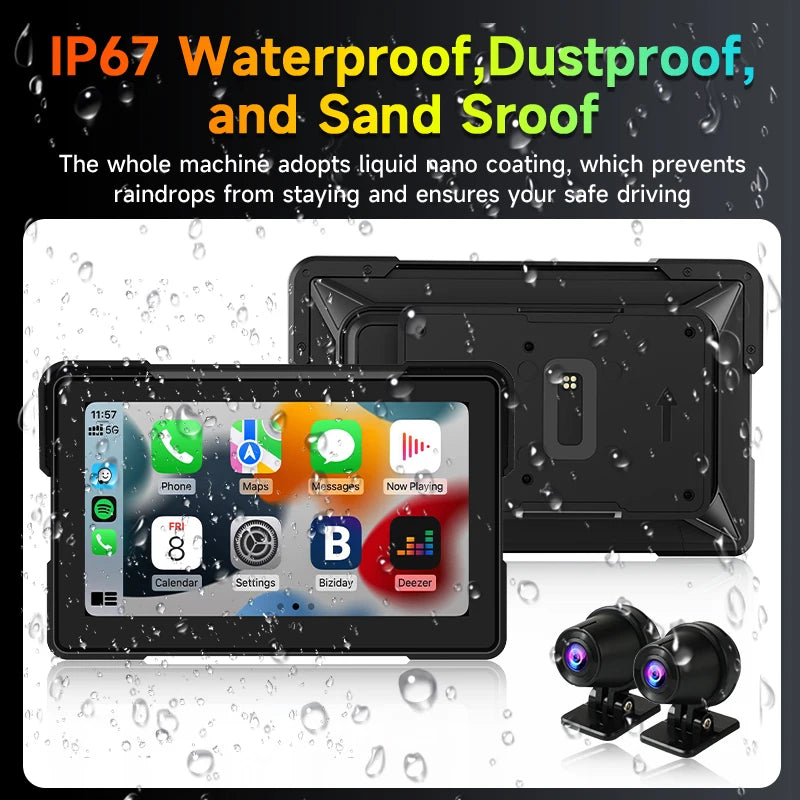 CarPlay GPS Navigation Für BMW Motorrad Fahrer Wireless Android Auto