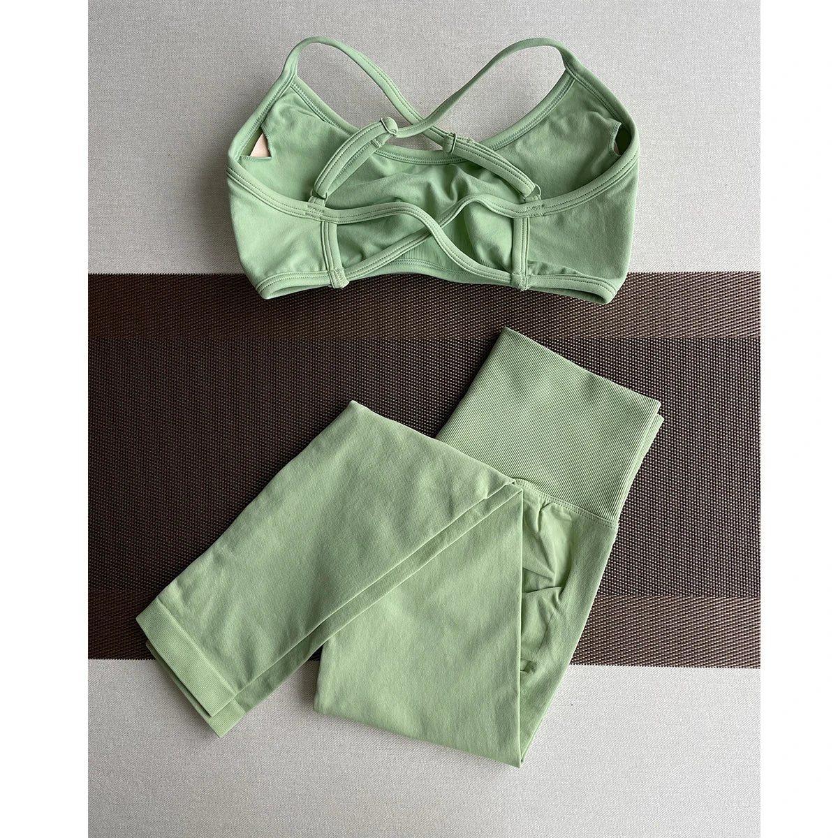 Damen Yoga Leggings Hoher Bund Nahtlos Atmungsaktiv Po Lift Gym Hose