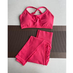 Damen Yoga Leggings Hoher Bund Nahtlos Atmungsaktiv Po Lift Gym Hose