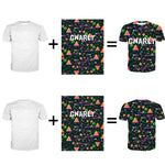 Fitness-T-Shirt Herren Atmungsaktiv Leicht Mit Individuellem Muster