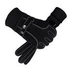 Handschuhe Herren Winter Radfahren Winddicht Warme Leder Touchscreen