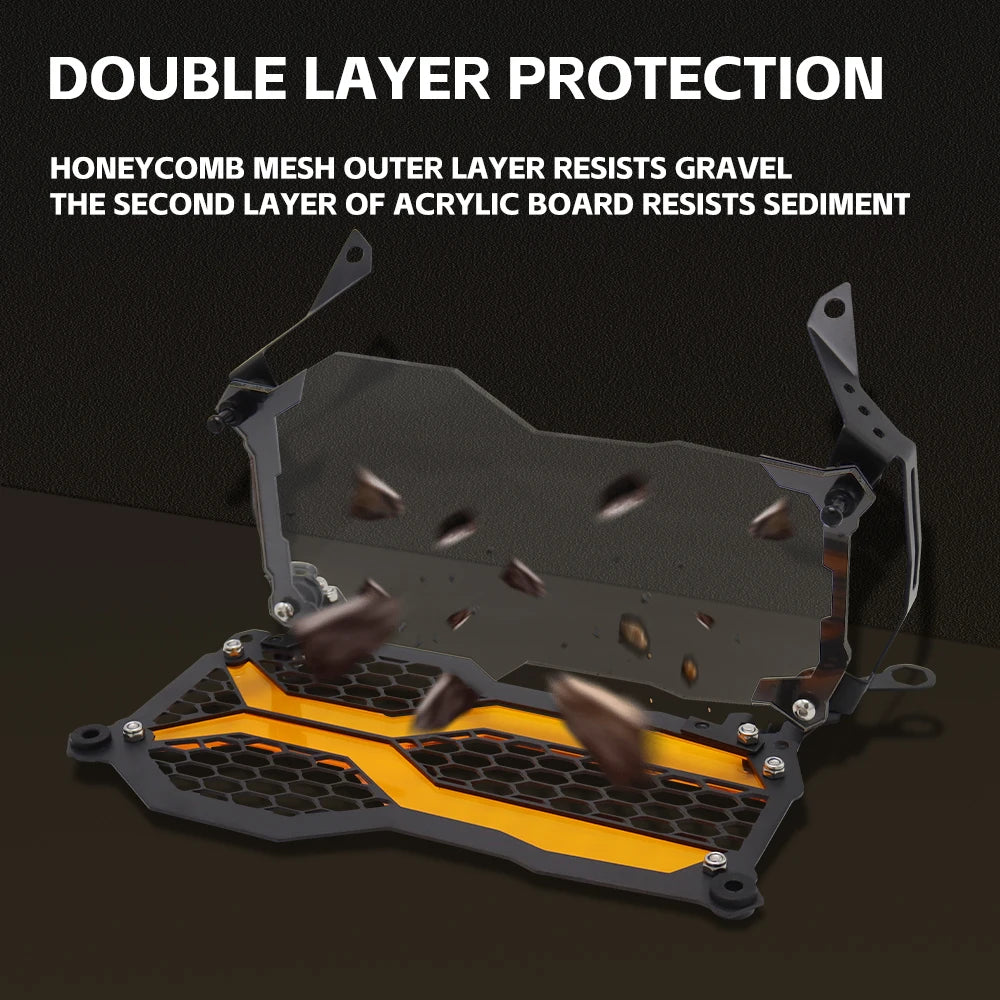 GS 1250 Abenteuer Motorrad-Scheinwerferschutz Und Grillabdeckung Für BMW R1250GS