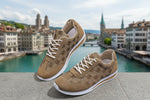 Damen Designer Sneaker Atmungsaktiv Gold Edition Alltag Und Reisen