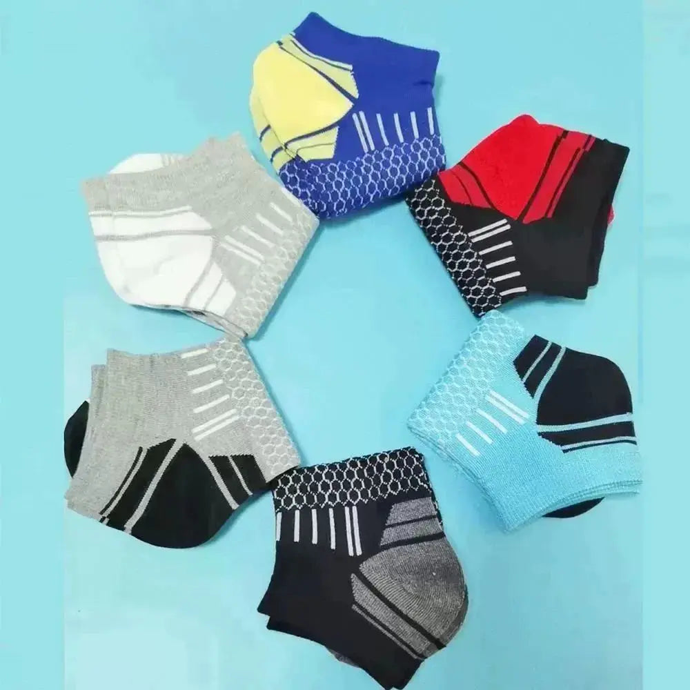 Herren Kurze Sportsocken Feuchtigkeitsableitend Atmungsaktiv Ganzjährig 6er Pack