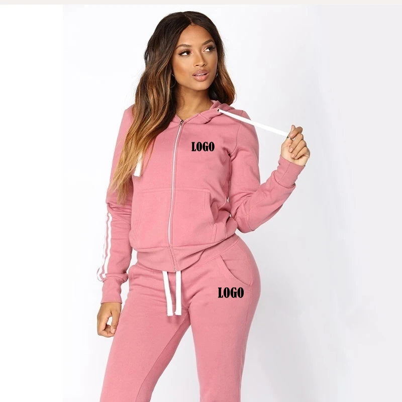 Damen Trainingsanzug Set Mit Kapuze Hoodie Jogginghose Sportbekleidung