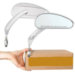 Motorrad-Rückspiegel für Harley – 5/16 Zoll 8mm Schwarz/Chrom