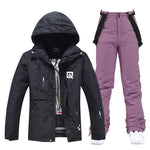 Damen Skianzug Wasserdicht Winddicht Winter