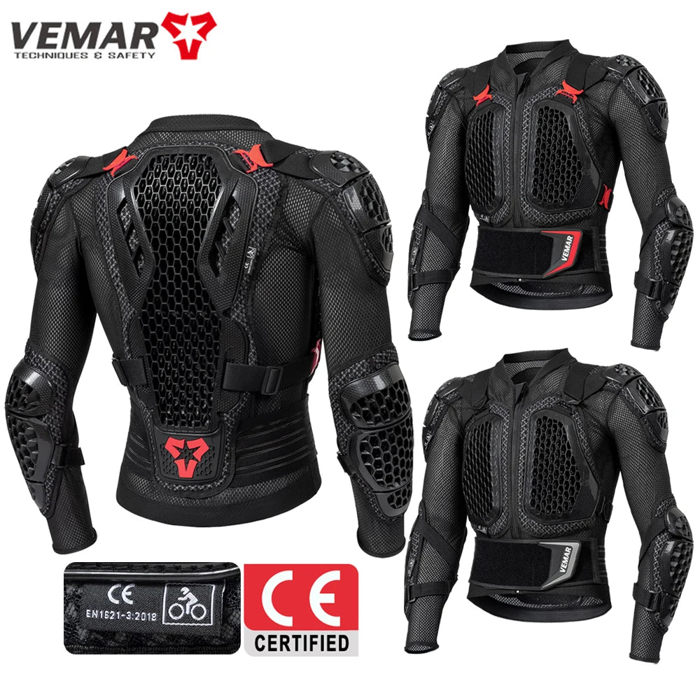 VEMAR 2025 Motorradjacke Mit MX Ruestung CE Zertifiziert Für Herren Und Damen