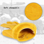 Unisex Retro Motorradhandschuhe Atmungsaktiv Rutschfest Schaffell Griff