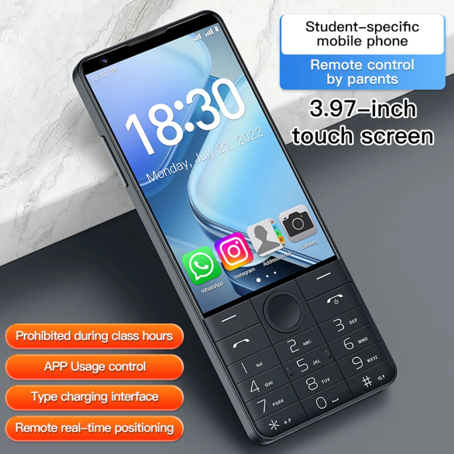 DOOV R70 Pro 4G Smartphone Für Senioren Mit 4 Zoll IPS Android 14 6GB 128GB