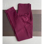 Damen Yoga Leggings Hoher Bund Nahtlos Atmungsaktiv Po Lift Gym Hose