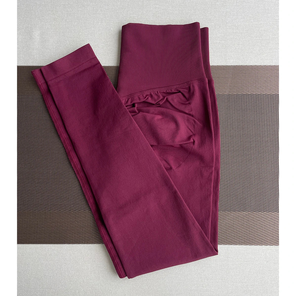 Damen Yoga Leggings Hoher Bund Nahtlos Atmungsaktiv Po Lift Gym Hose