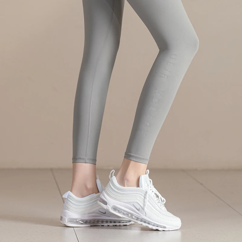 Damen Yoga-Fitnesshose High Waist mit Gesässtasche – Sport-Leggings