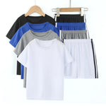 Trainingsanzug Kinder Unisex Schnelltrocknender Atmungsaktiv Kurzarm