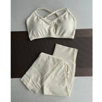 Damen Yoga Leggings Hoher Bund Nahtlos Atmungsaktiv Po Lift Gym Hose