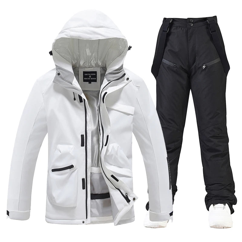 Herren Skianzug Wasserdicht Winddicht Winter
