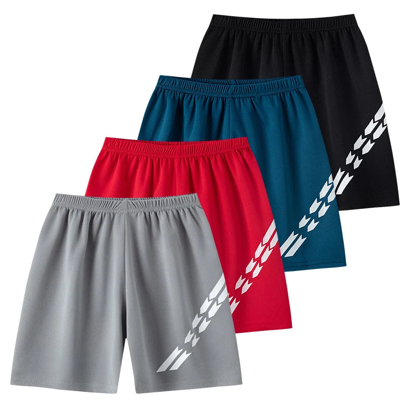Jungen Sommer Sportshorts Set Lose Passform Schnelltrocknend