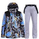 Herren Skianzug Wasserdicht Winddicht Winter