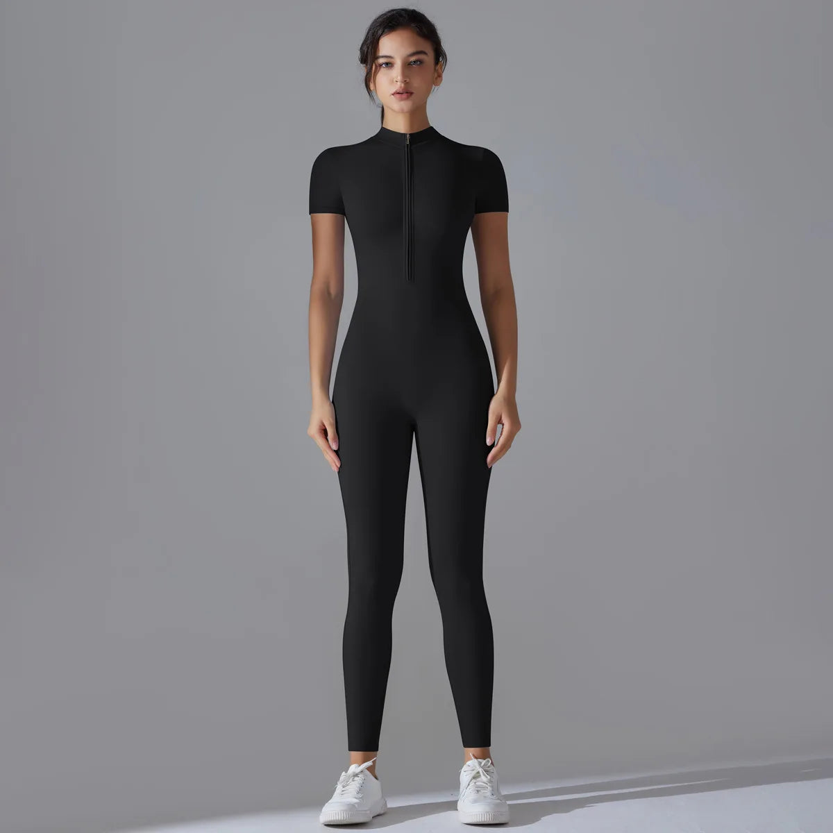 Damen Yoga-Overall Sport-Jumpsuit Atmungsaktiv Schnell Trocknend