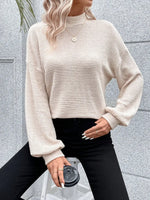 Damen Rollkragenshirt Locker Warm – Herbst Winter Oberteil