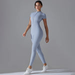 Damen Yoga-Overall Sport-Jumpsuit Atmungsaktiv Schnell Trocknend