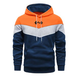 Herren Trainingsanzug Set Dreifarbig Kapuzenpullover Jogginghose Komfort
