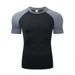 Herren Kompressions T Shirt Atmungsaktiv Schnelltrocknend Feuchtigkeitstransport