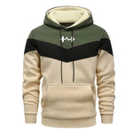 Herren Trainingsanzug Set Dreifarbig Kapuzenpullover Jogginghose Komfort
