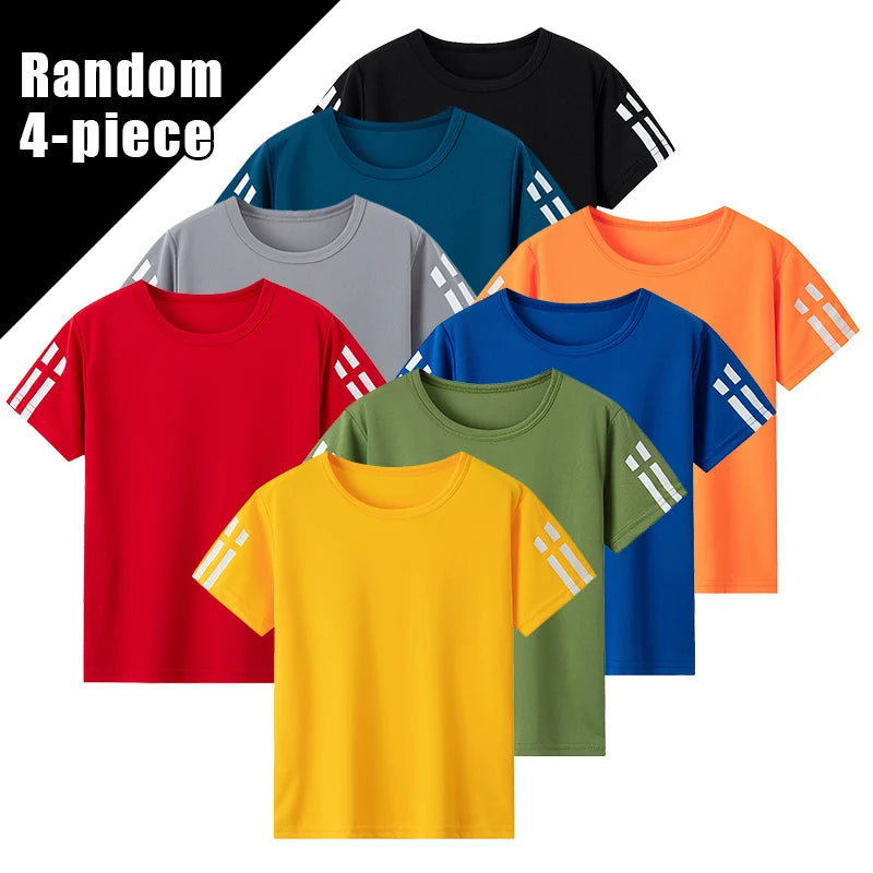 Jungen Sommer Sportshorts Set Lose Passform Schnelltrocknend