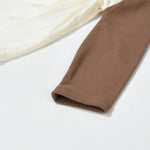 Langarm T-Shirt Kinder Mit Cartoon Druck Farbblock Rundhals Schick