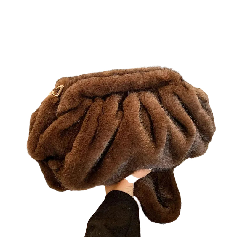 Pelzige Umhängetasche Damen – Flauschig & Warm für den Winter