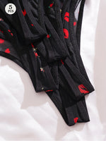 Damen Stringpanty Set 5er Pack Atmungsaktiv Bequem Elegant Unterwäsche