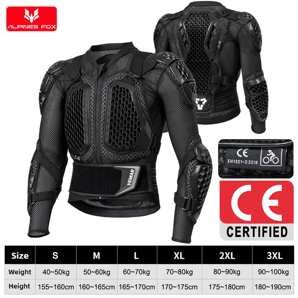 VEMAR 2025 Motorradjacke Mit MX Ruestung CE Zertifiziert Für Herren Und Damen