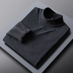 Rollkragen Langarm Einfarbiges Shirt Herren Slim Fit Stilvoll