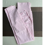 Damen Yoga Leggings Hoher Bund Nahtlos Atmungsaktiv Po Lift Gym Hose