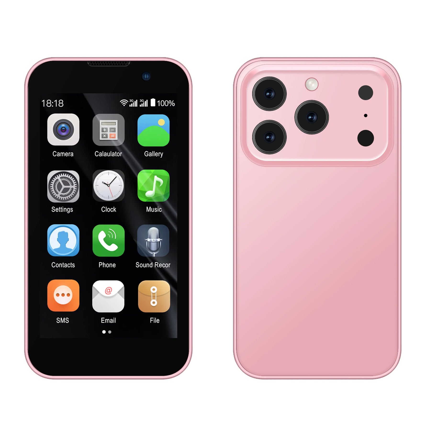 Mini Smartphone 3G Android 9.0 3,0 Zoll Display GPS Play Store Dual SIM Damen