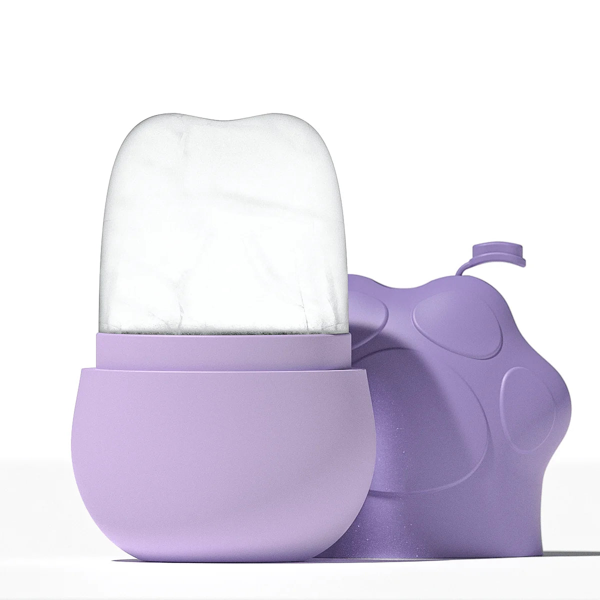 Damen Silikon Eisgesichtsroller Kühlende Hautpflege Gesicht Augen Hals